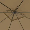 Pavėsinė, taupe spalvos, 3x3x2,7m, 160g/m²