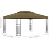 Pavėsinė, taupe spalvos, 3x4m, 180g/m²