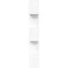 Pertvara/knygų spinta, balta, 70x24x161cm, 5 pakopų