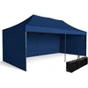 Poland Ekspress prekybos paviljonas - 3x6 m - 3 sienos - mėlynos spalvos