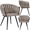 Bipohome Pinta veliūro kėdė ASTON VELVET taupe