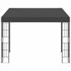 Prie sienos montuojama pavėsinė, antracito, 3x3m, audinys