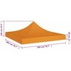 Proginės palapinės stogas, oranžinės spalvos, 2x2m, 270 g/m²