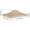 Proginės palapinės stogas, smėlio spalvos, 4,5x3m, 270 g/m²