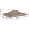 Proginės palapinės stogas, taupe spalvos, 4x3m, 270 g/m²