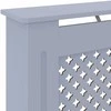 Radiatoriaus uždangalas, pilkos spalvos, 78cm, MDF