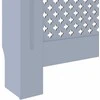 Radiatoriaus uždangalas, pilkos spalvos, 205cm, MDF
