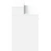 Rašomasis stalas su LED apšvietimu, baltas, 160x55x91cm