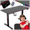 Poland SHADOW GAMER elektrinis 2.0 LED RGB žaidimų stalas 160 cm