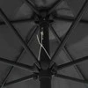 Sodo skėtis su LED ir aliuminio stulpu, antracito, 270cm