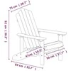 Sodo Adirondack kėdės, 2vnt., rudos spalvos, HDPE