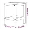 Sodo Adirondack staliukas, baltos spalvos, 38x38x46cm, HDPE