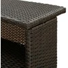 Sodo baro staliukas, rudos spalvos, 120x55x110cm, poliratanas