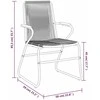 Sodo kėdės, 2vnt., juodos spalvos, 58x59x85,5cm, PVC ratanas
