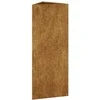 Sodo lovelis, 30x26x75cm, Corten plienas