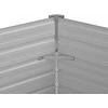 Sodo lovelis, rudas, 129x129x77cm, galvanizuotas plienas, aukštas