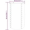 Sodo lovelis, rudas, 40x40x68cm, plienas