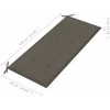 Sodo suoliukas su pagalvėle, 120cm, bambukas