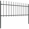 Sodo tvora su iečių viršugal., juoda, 10,2x0,8m, plienas
