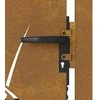 Sodo vartai, 105x105cm, corten plienas, žolės dizaino