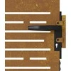 Sodo vartai, 85x125cm, corten plienas, kvadratų dizaino