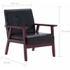 Sofa Sofos komplektas, 2 dalių, juodos spalvos, dirbtinė oda