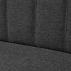Sofa, tamsiai pilka, audinys, 117x55,5x77cm