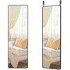 Songmics 120 x 40 cm stačiakampio formos stačiakampio formos veidrodis su juodu rašalu