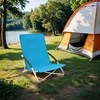 Songmics 2 paplūdimio kėdžių rinkinys, sulankstoma kėdė su aukštu atlošu, sulankstoma