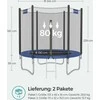 Songmics 244 cm juodai mėlynas batutas