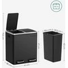 Songmics Atliekų dėžė 30 L juoda