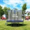 Songmics Batutas 305 cm d, sodo batutas su apsauginiu tinklu, 180 cm aukščio lenkti stulpai