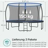 Songmics Batutas Ø 427 cm su vidiniu tinklu juodai mėlynas