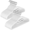 Songmics Drabužių pakaba plastikinė neslidi, taupanti vietą balta