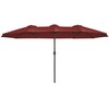 Songmics Dvigubas skėtis 460 x 270 cm su rankenėle ir apsauga nuo UV spindulių