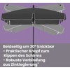 Songmics Dvigubas skėtis 460 x 270 cm, ypač didelis skėtis, sodo skėtis