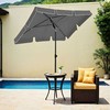 Songmics Dvigubas skėtis 460 x 270 cm, ypač didelis skėtis, sodo skėtis