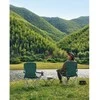 Songmics Campingstuhl 2er Set mit Getränkehalter dunkelgrün