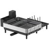 Songmics Lašėjimo stovas su stalo įrankių laikikliais sidabriškai juodas