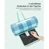 Songmics Picknickdecke 200 x 200 cm wasserdicht grün-blau