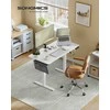 Songmics Reguliuojamo aukščio elektrinis stalas 60 x 120 x (72-120) cm