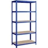 Songmics Sandėliavimo lentynos 200 x 100 x 50 cm mėlynos spalvos