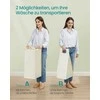 Songmics Skalbinių krepšelis 3 skyriai 3 x 50 L 94 x 33 x 78 cm kreminės baltos spalvos