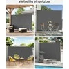 Songmics Šoninis tentas 200 x 300 cm antracito spalvos