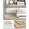 Songmics Stiprios konstrukcijos lentyna su 5 lentynomis 45 x 90 x 180 cm sidabrinė