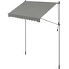 Songmics Tentas su rankine alkūne 250 x 120 cm pilkos spalvos