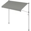 Songmics Tentas su rankine alkūne 350 x 120 cm pilkos spalvos