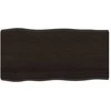 Stalviršis, tamsiai ruda, 100x50x(2-4) cm, medienos masyvas