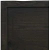 Stalviršis, tamsiai rudas, 100x50x(2-4) cm, ąžuolo masyvas