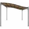 Stoginė, taupe spalvos, 4x3m, audinys ir plienas, 180g/m²